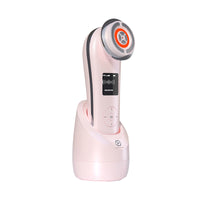 Thermage RF beauty instrument designed for non-invasive skin tightening and rejuvenation. Utilizes radiofrequency technology to promote collagen production, reduce wrinkles, and improve skin elasticity. Ideal for at-home anti-aging treatments and enhancing skin appearance.