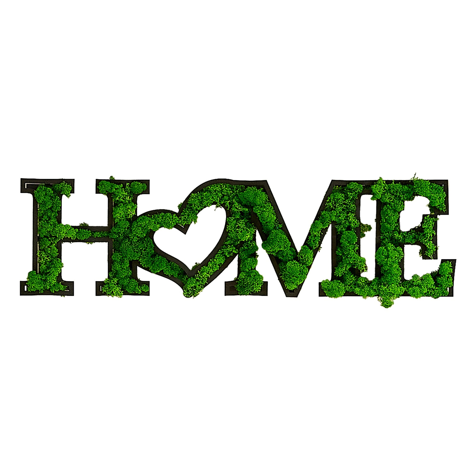 Home Letter Moss Wall Decor hotdealwarehouse