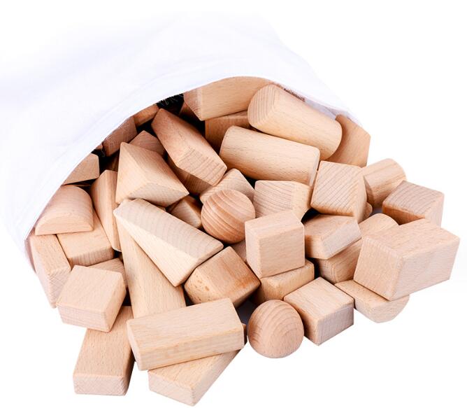 “100 piece beech wood building blocks set – natural, educational construction toy for kids – Hot Deal Warehouse toys”

