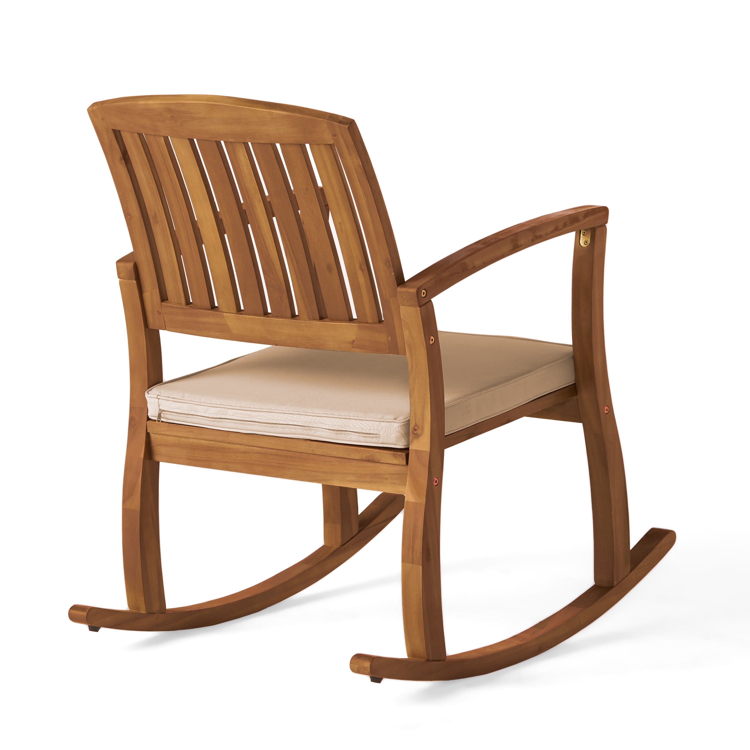 Selma rocking chair with a comfortable cushion, featuring a classic design and smooth rocking motion, perfect for relaxing in living rooms, patios, or nurseries
