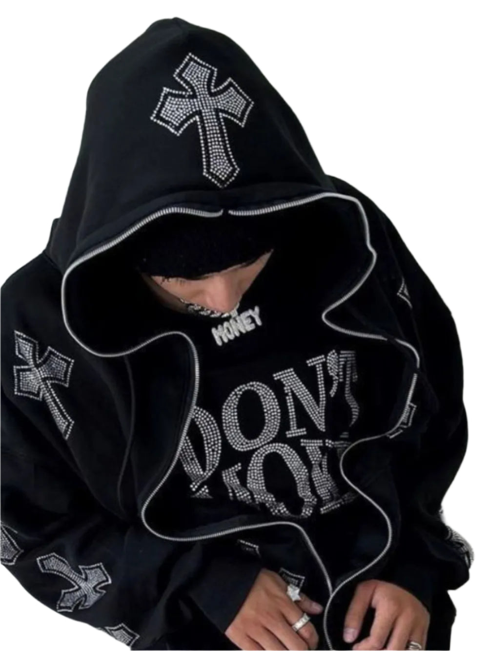 “Crossed Hoodie for Men – modern men’s hoodie featuring a unique crossed front design, perfect for casual and sporty looks – Hot Deal Warehouse menswear”

