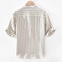 Men's Stand Collar Pullover Shirt, modern design, breathable fabric, stylish and versatile.