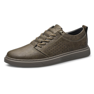Hollow-out breathable hole shoes with a low-top design and cowhide surface for casual spring and summer wear.








