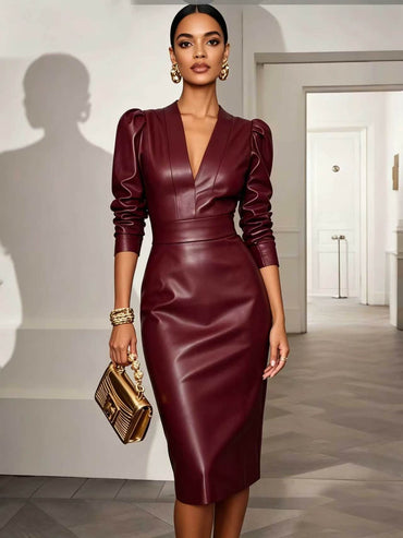 leather dress women Australia online