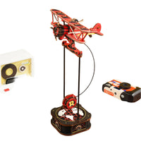 ROKR Sky Captain Ocean Fisher 3D wooden puzzle – gravity-powered swinging mechanical model of a nautical captain with gears and detailed craftsmanship.









