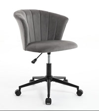Velvet Swivel Flower Shaped Home Office Chair Hot Deal Warehouse