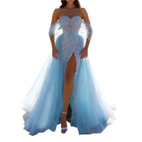 Women's Off-shoulder Slim Fit Formal Dress – Elegant Evening Wear with Off-shoulder Design.








