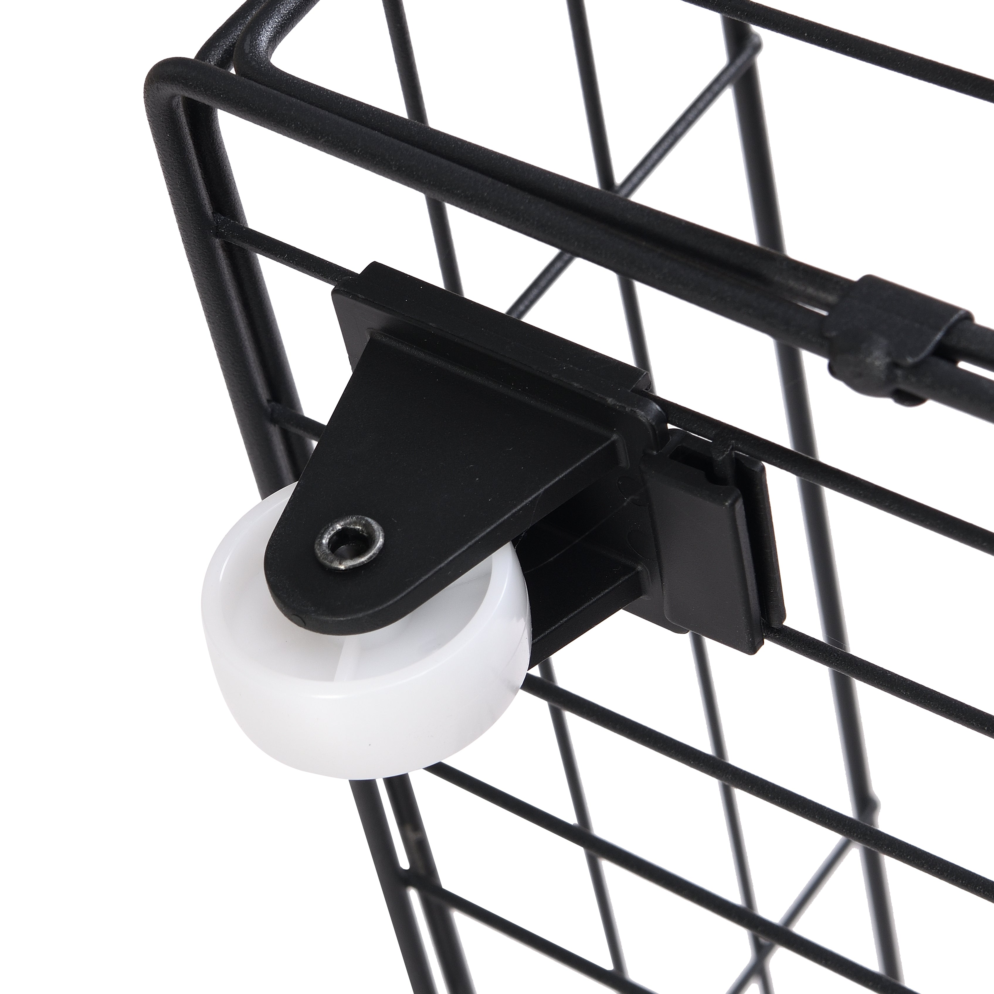 Full-size bed frame with LED headboard, drawers, and charging ports