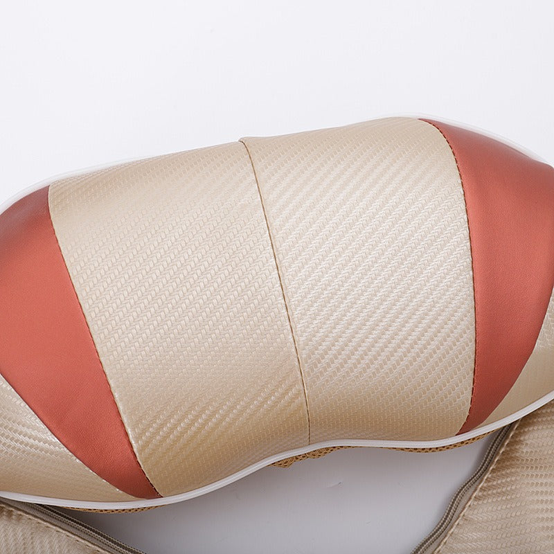 Percussion massager designed for neck, back, shoulders, legs, and body, featuring multiple attachments and adjustable speeds to provide targeted muscle relief and relaxation