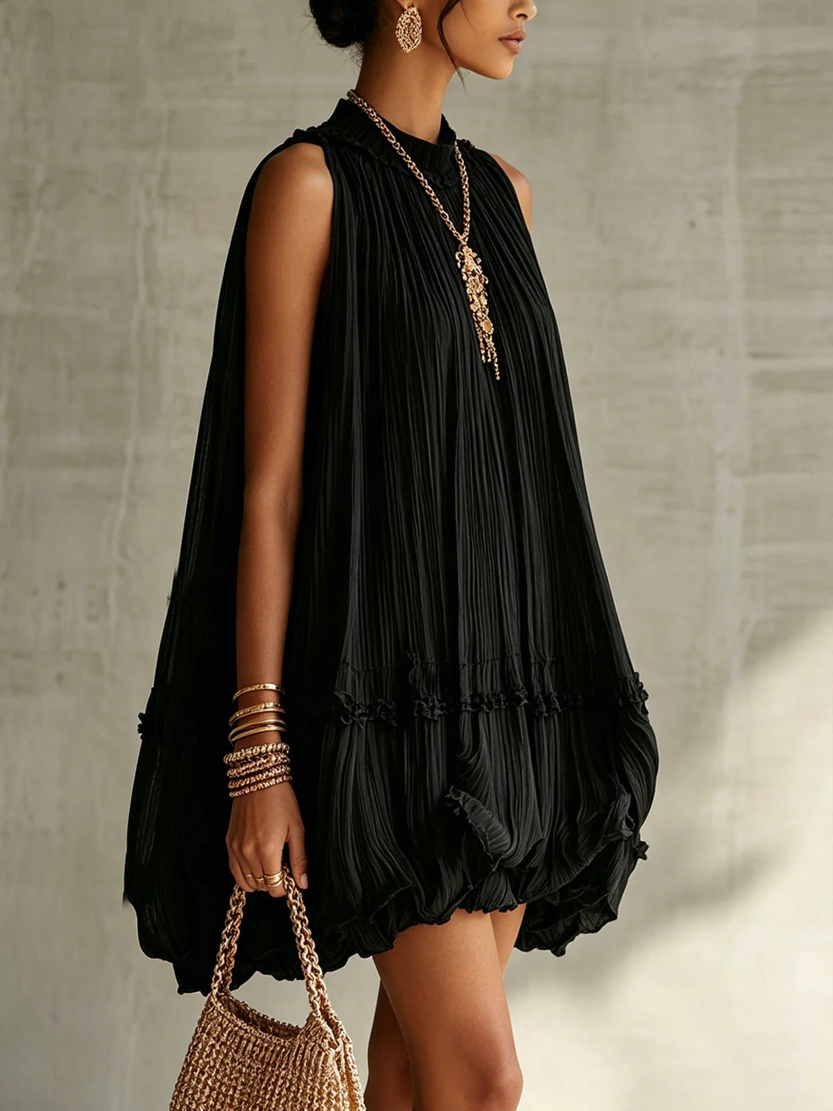 summer pleated dress women online