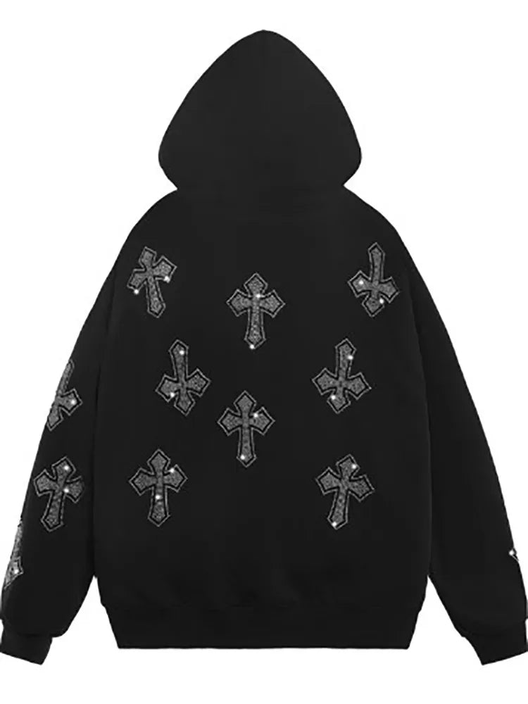 “Crossed Hoodie for Men – modern men’s hoodie featuring a unique crossed front design, perfect for casual and sporty looks – Hot Deal Warehouse menswear”

