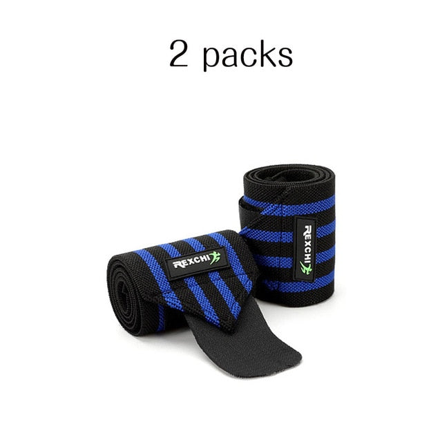 "REXCHI gym fitness wrist wraps, designed for added wrist support during weightlifting and strength training, featuring durable fabric and adjustable straps."