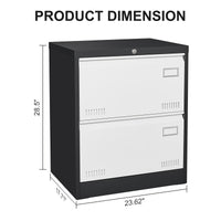 “2 drawer metal lateral file cabinet with lock – secure, durable office storage for documents and files – Hot Deal Warehouse office furniture”

