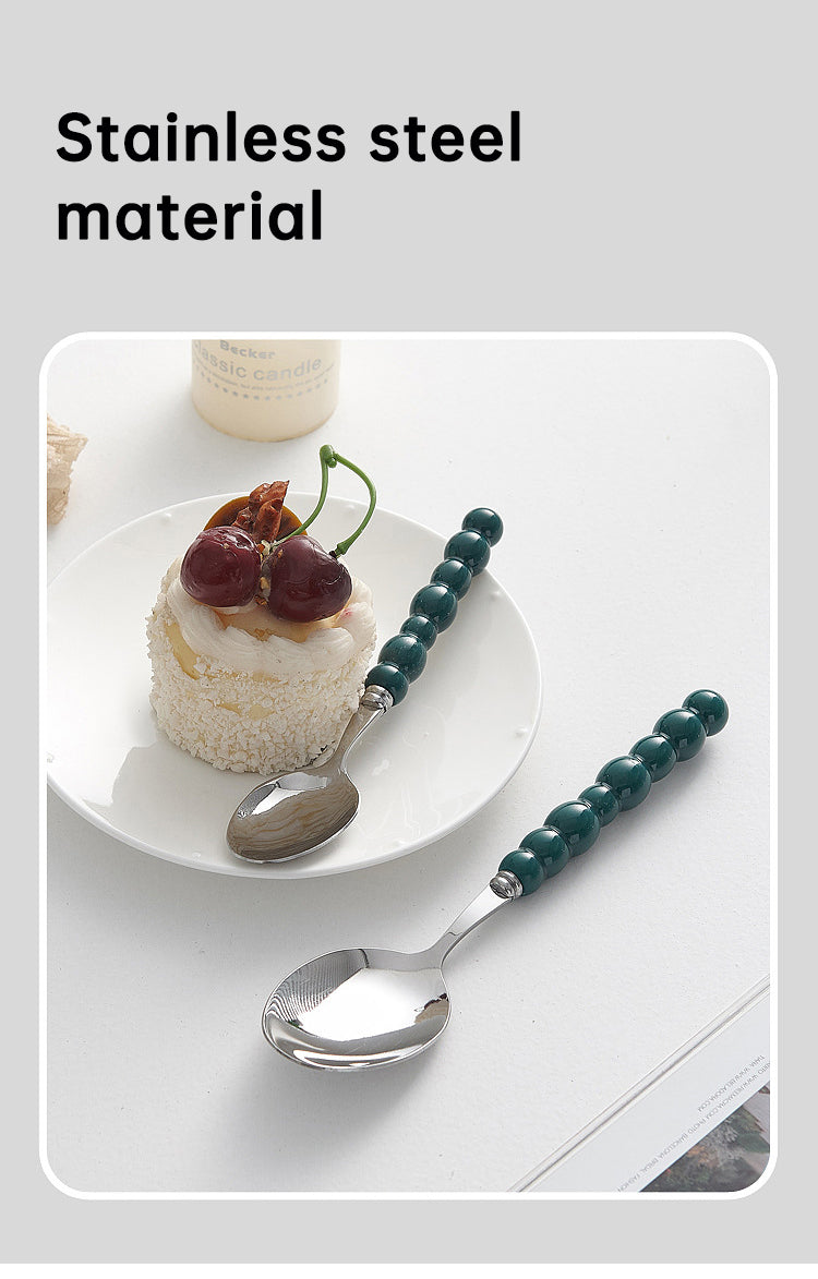 Set of 4 Stainless Steel Pearl Cutlery Set