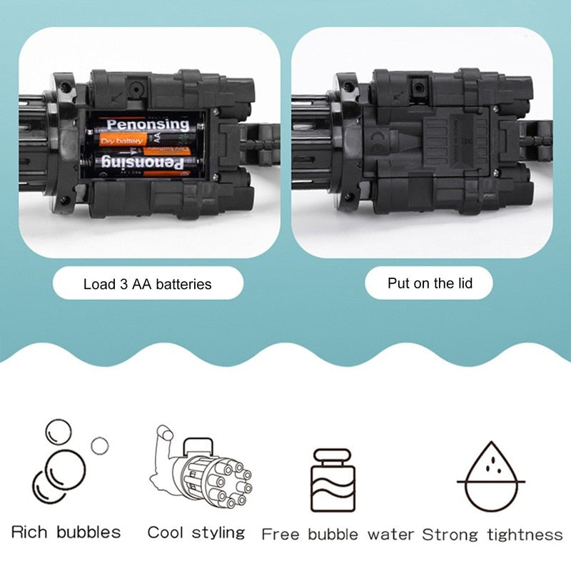 Kids Bubble Machine Gun Toy