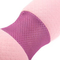 "Multifunctional yoga exercise bolster made from soft, supportive foam with a durable, machine-washable cover. Ideal for enhancing yoga, Pilates, and stretching routines, the bolster provides comfort and support for various poses and exercises."