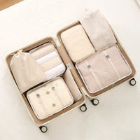 7Pcs Travel Packing Cubes, Luggage Organizer Set with Shoe Bag for Clothes Storage Hot Deal Warehouse