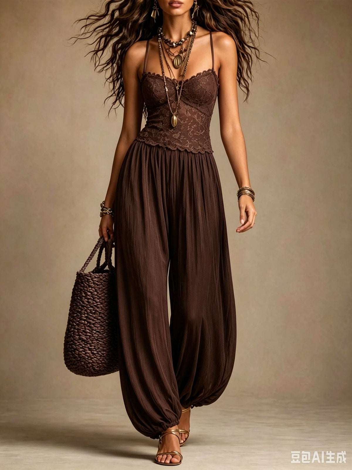 New Strap Fashion Sexy Casual Loose Mood Comfortable Jumpsuit Hot Deal Warehouse