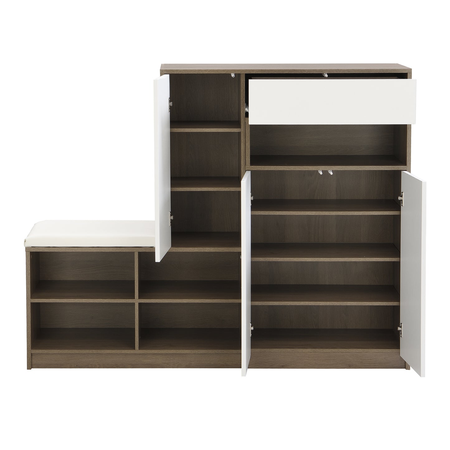 “2-in-1 shoe storage platform cabinet – multifunctional organizer for shoes and entryway essentials – Hot Deal Warehouse home furniture”

