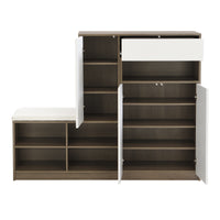 “2-in-1 shoe storage platform cabinet – multifunctional organizer for shoes and entryway essentials – Hot Deal Warehouse home furniture”

