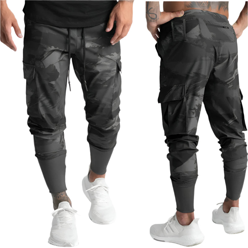 Spring Fitness Sports Men Casual Loose Thin Woven Workwear Leggings designed for comfort, breathability, and durability during workouts and casual wear.