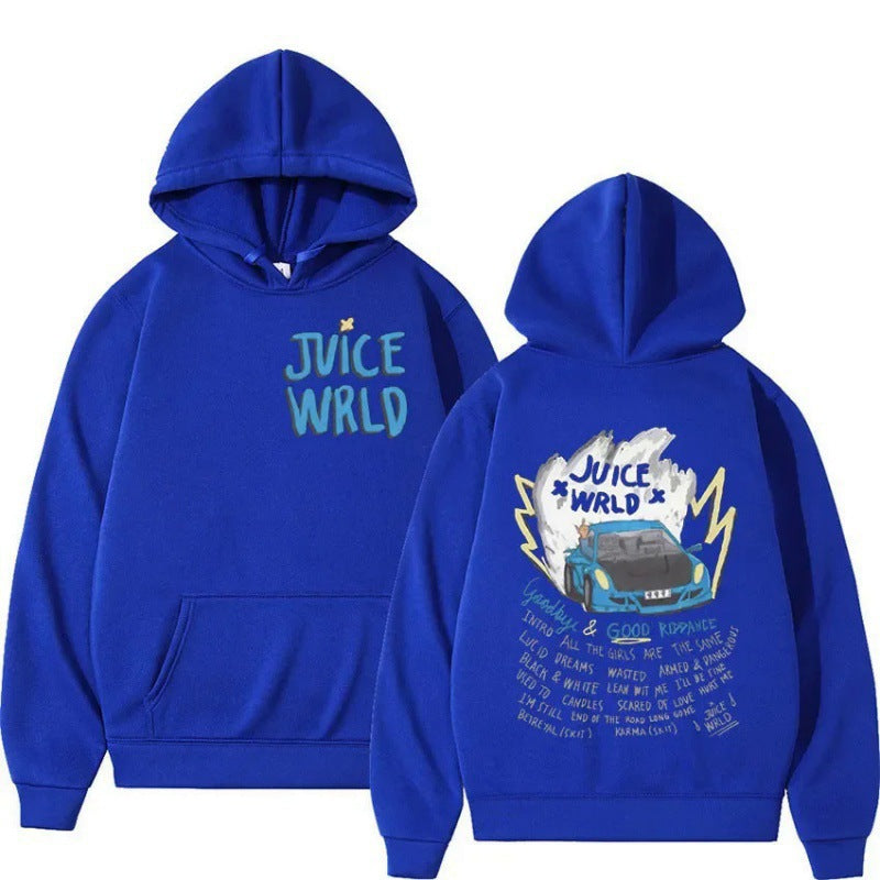Unisex anime hoodie with dark retro print – oversized pullover streetwear.

