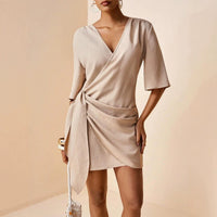 V-neck mini dress women Australia