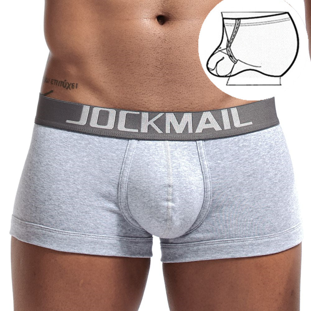 Men's simple youth underwear with lifting ring – breathable and supportive

