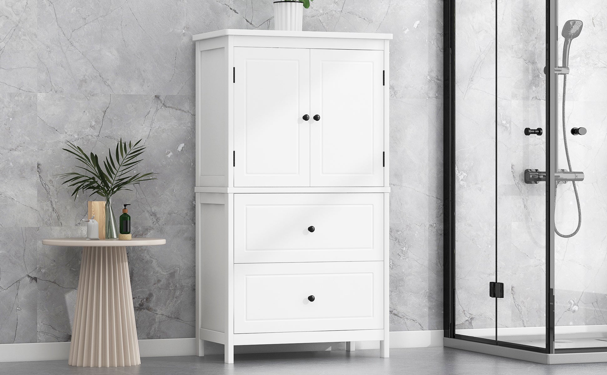 “Bathroom storage cabinet – stylish, space-saving organizer for toiletries, towels, and essentials – Hot Deal Warehouse home furniture”

