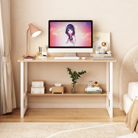 “Computer Desk with Storage Rack – modern, space-saving desk with built-in storage shelves, ideal for home office or study – Hot Deal Warehouse furniture”
