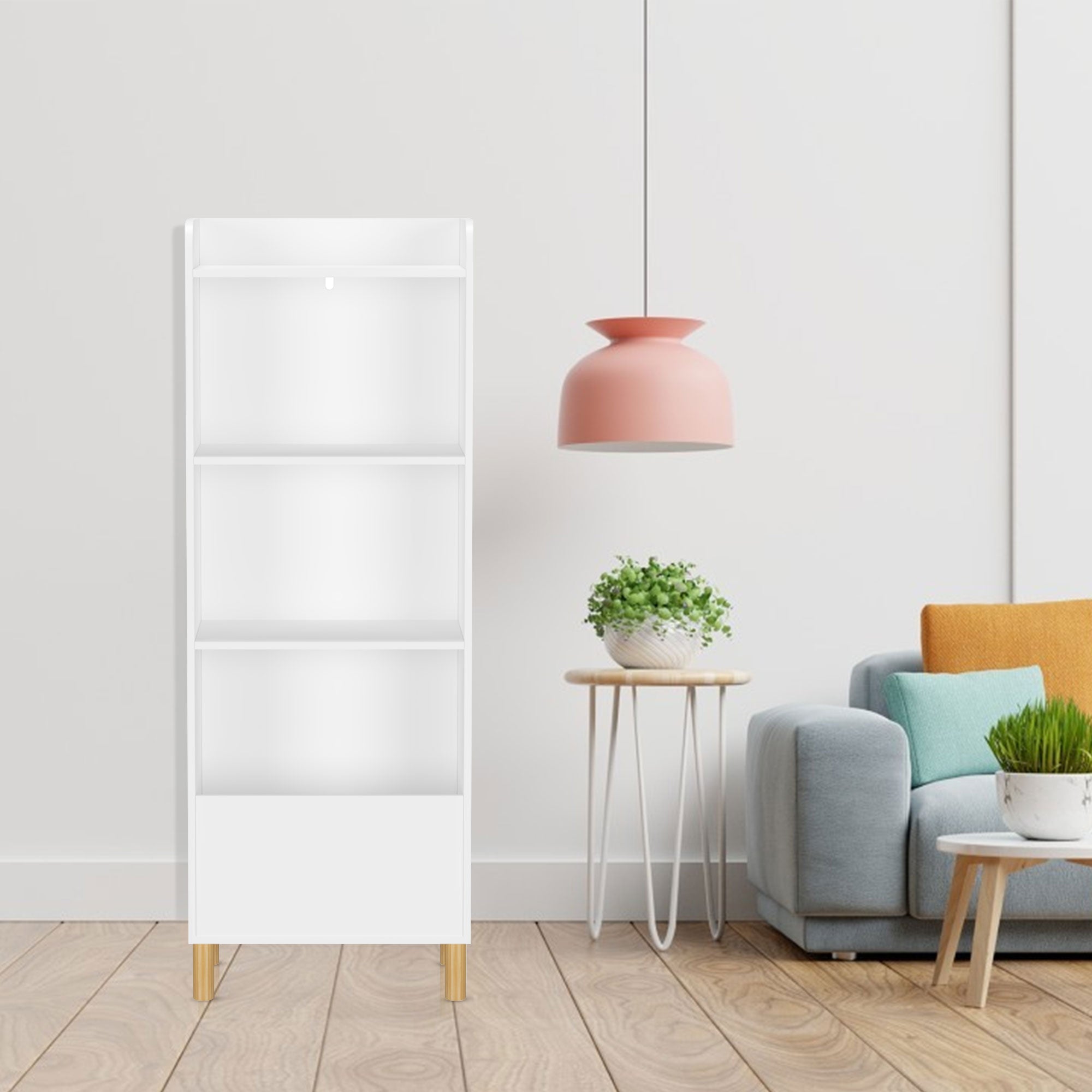 “4-tier bookcase – modern, space-saving shelving unit for books, décor, and storage – Hot Deal Warehouse furniture”

