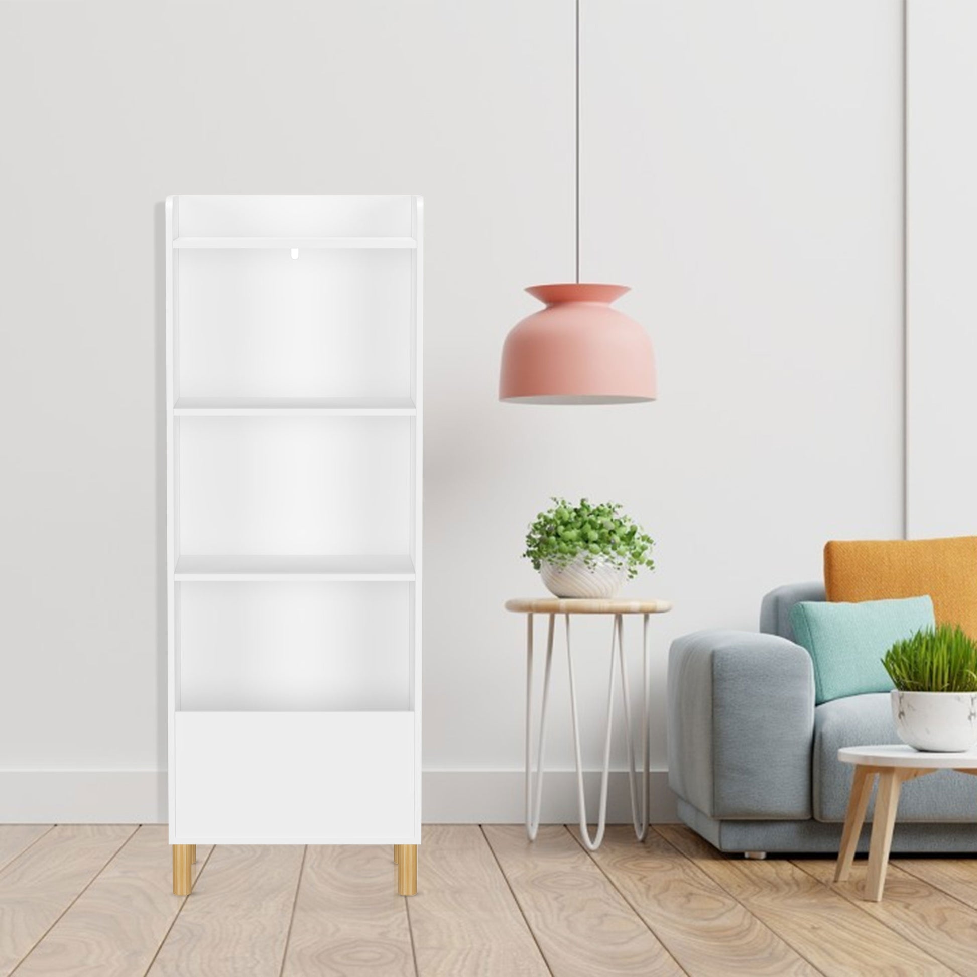 “4-tier bookcase – modern, space-saving shelving unit for books, décor, and storage – Hot Deal Warehouse furniture”

