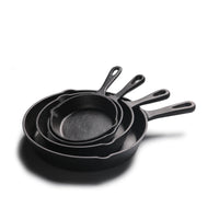 4-Pack Cast Iron Skillet Set – Non-Stick Frying Pans for Induction, Egg & Crepe Pan Hot Deal Warehouse