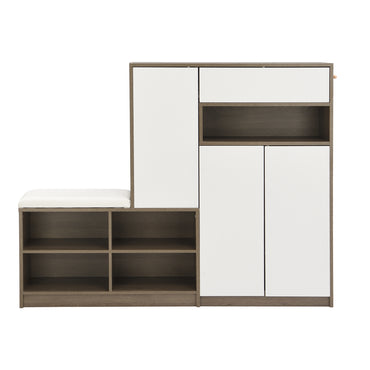 “2-in-1 shoe storage platform cabinet – multifunctional organizer for shoes and entryway essentials – Hot Deal Warehouse home furniture”

