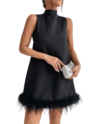 women's fitted turtleneck dress Australia
