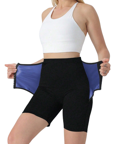 Women's high-waisted workout sweat shorts
