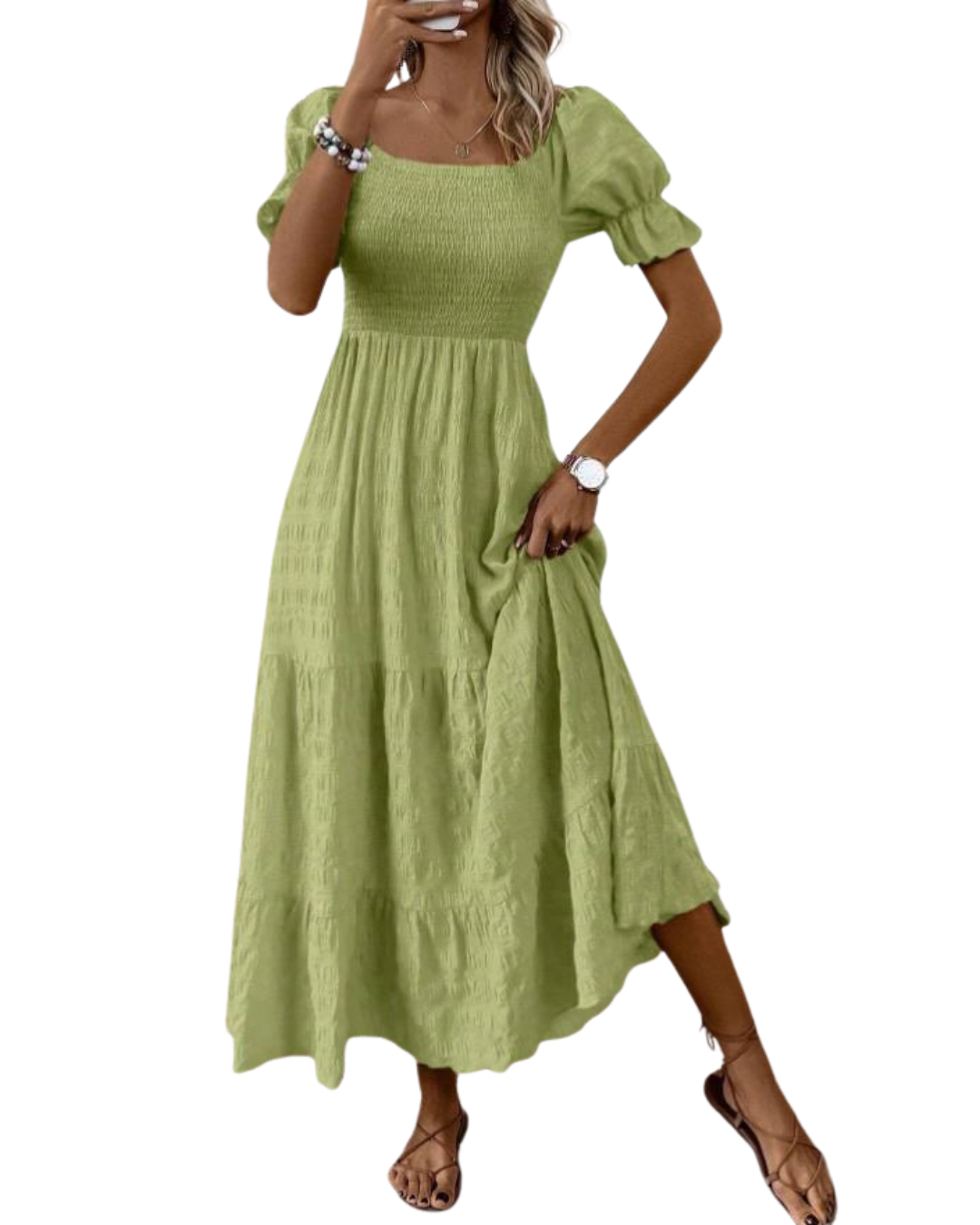 Women's casual short-sleeve dress