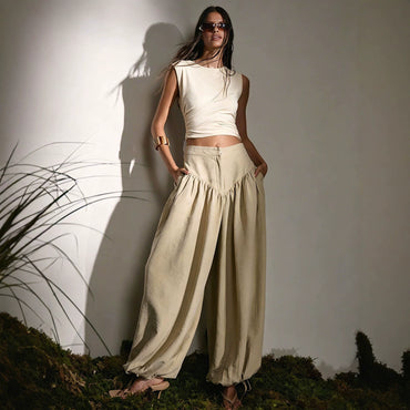 women's co-ord wide leg pants