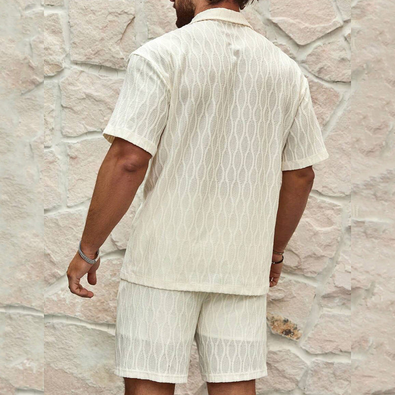 Men’s Summer Tracksuit – Lightweight Casual Two-Piece Set for Beach & Holiday Wear.








