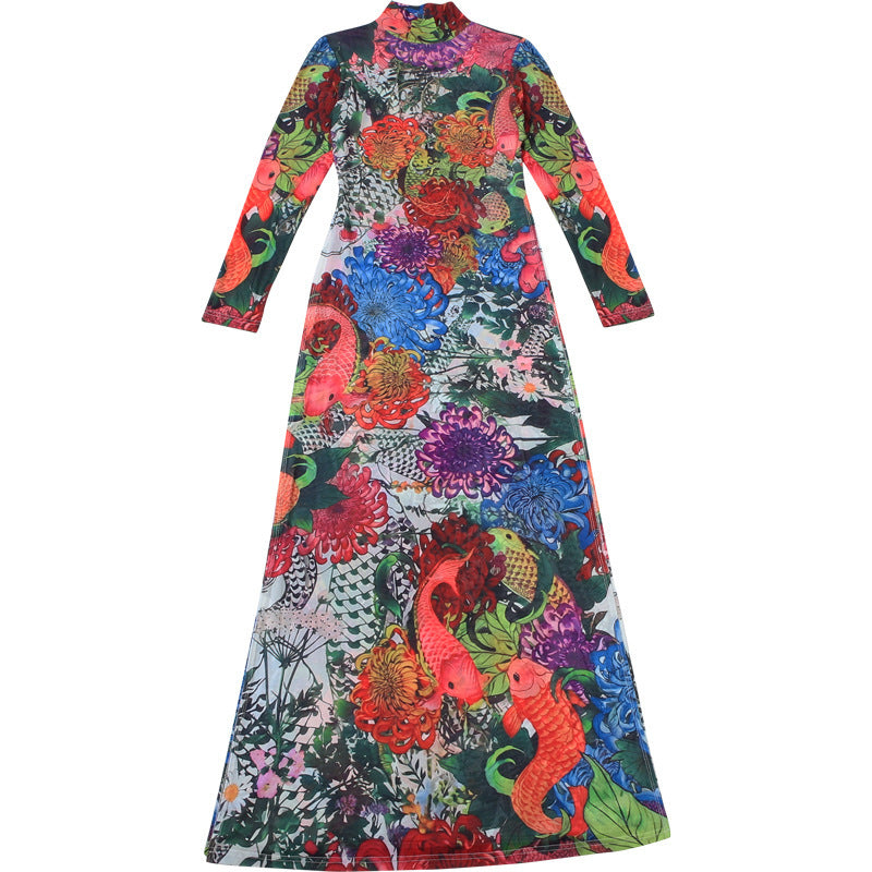 women's evening dress with slit