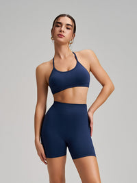 Cross Back Sports Crop Hot Deal Warehouse