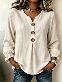 waffle knit top women Australia