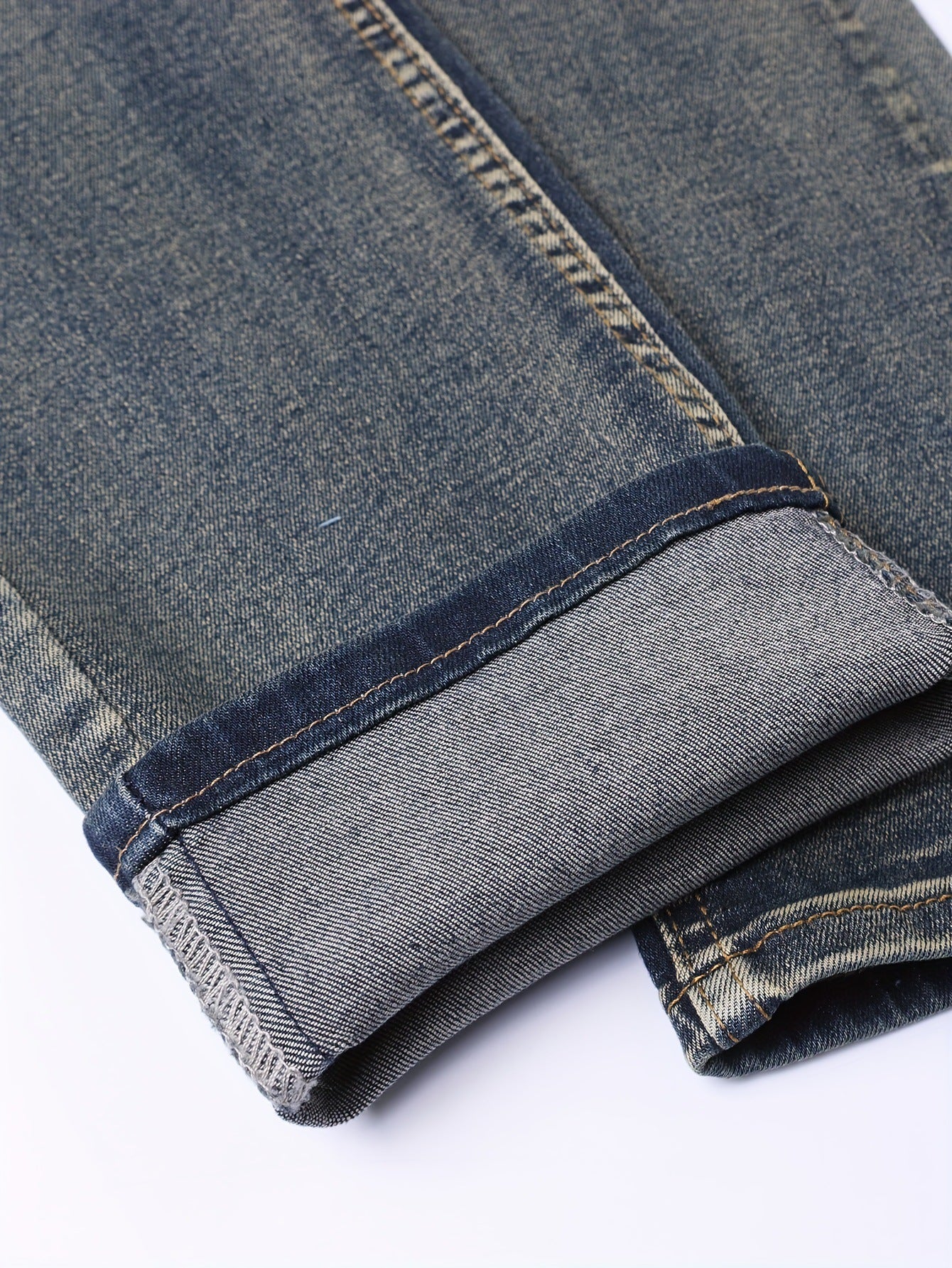 Mens Casual Stretch Slimming Retro Blue Skinny Jeans Hot Deal Warehouse