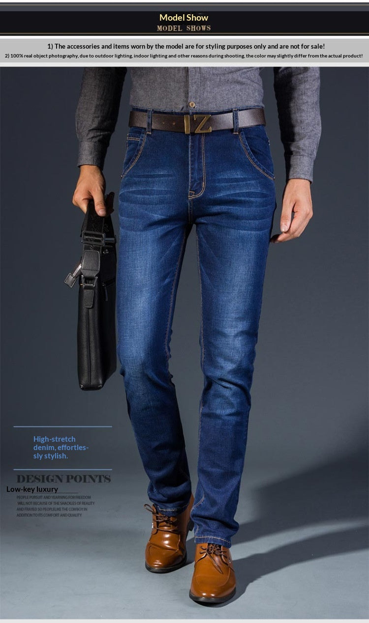 High-elasticity Loose-fit Straight-leg Plus-size Jeans Hot Deal Warehouse