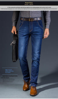 High-elasticity Loose-fit Straight-leg Plus-size Jeans Hot Deal Warehouse
