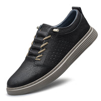 Hollow-out breathable hole shoes with a low-top design and cowhide surface for casual spring and summer wear.








