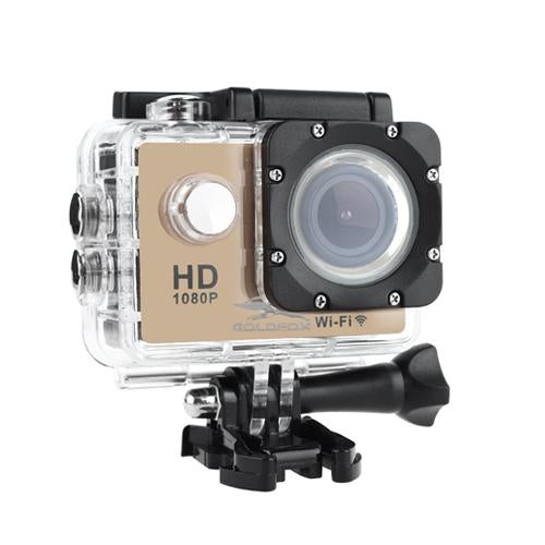 SJ4000 WiFi Action Camera – 30M waterproof, 1080P Full HD, 12MP photo resolution, and helmet mount for extreme sports and underwater adventures.

