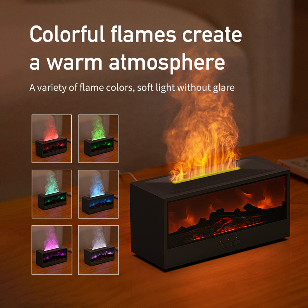 “3D simulation fireplace flame aromatherapy machine – decorative diffuser with realistic flame effect for relaxing home ambiance – Hot Deal Warehouse wellness”


