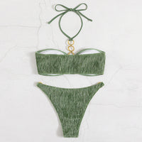 “Emerald Isles Swimwear – women’s vibrant green swimwear set inspired by tropical isles, perfect for poolside and beach days – Hot Deal Warehouse swimwear”
