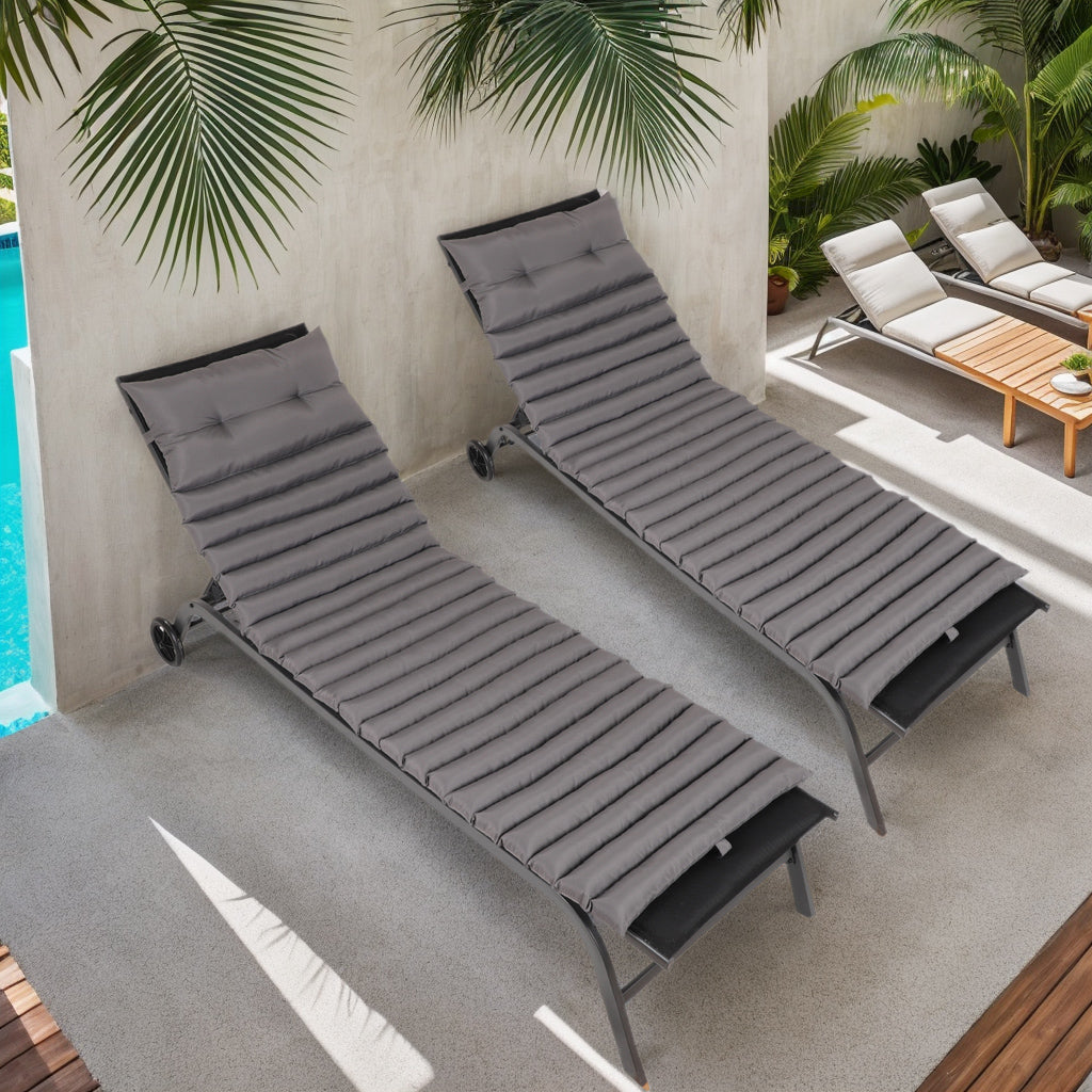 “2-piece outdoor lounge chair cushion set – comfortable, weather-resistant cushions for patio or garden seating – Hot Deal Warehouse outdoor living”

